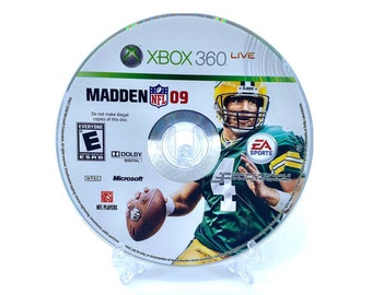 Madden NFL 09 (Microsoft Xbox 360, 2008) Disc Only Tested Works