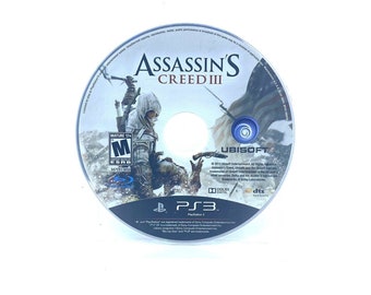 Assassin's Creed III 3 (Sony PlayStation 3 PS3, 2012) Disc Only Tested