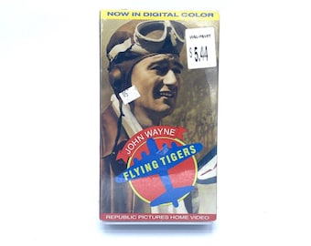 Flying Tigers John Wayne VHS 1942 War Action Movie New Sealed