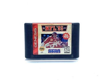 NFL '95 (Sega Genesis, 1994) Cartridge Only Tested Works