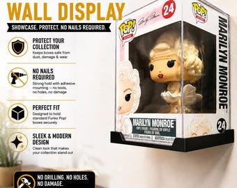 Funko Pop Wandregal | Keine Nägel erforderlich, schwimmende Halterung (mehrere Farben)