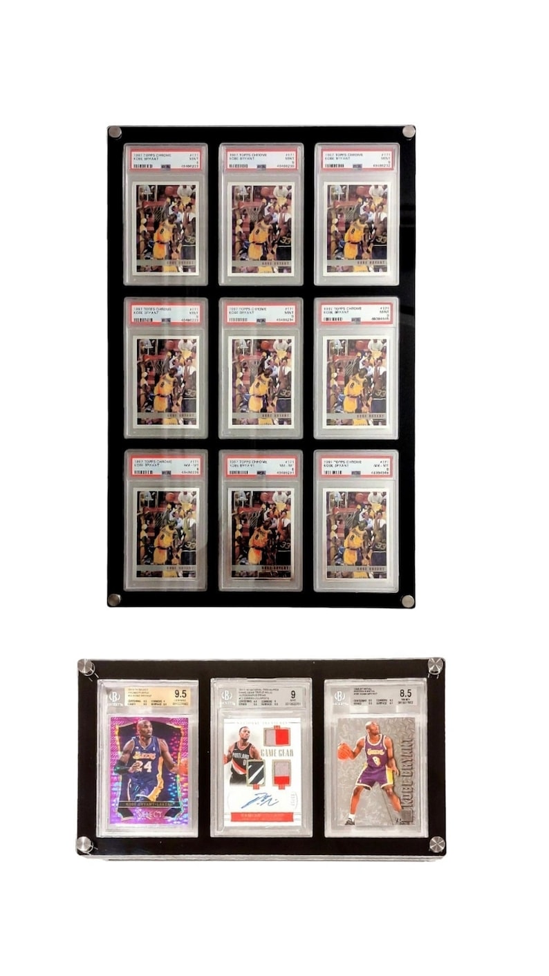 Premium Acrylic Card Display Case Graded PSA or BGS Select Etsy