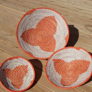 Handmade African Round Fruit Bowls Decor