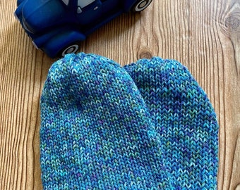 Gorros de punto de arándanos