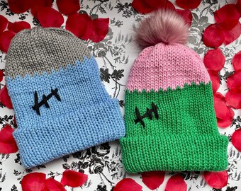 Gorros de punto inspirados en zombies