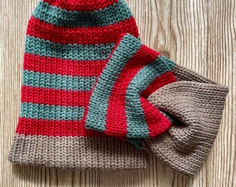 Gorro y diadema inspirados en freddy krueger