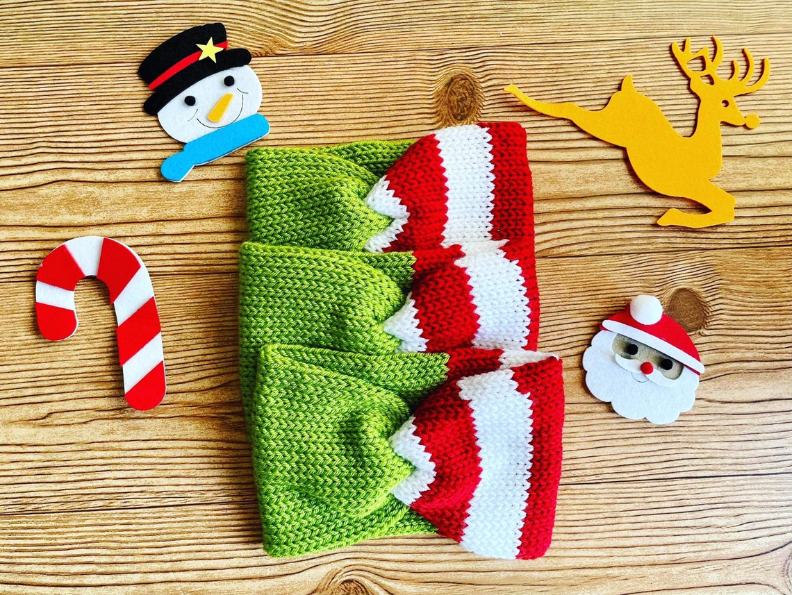 Grinch Inspired Knitted Headbands Etsy Canada