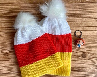 Gorros de punto inspirados en el maíz dulce
