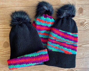Gorros de punto para niños salvajes