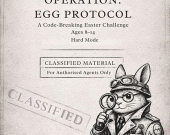 Easter Escape Room for Older Kids | Tween & Teen Easter Scavenger Hunt | Hard Mode Printable Clues | Ages 8 – 14 Game