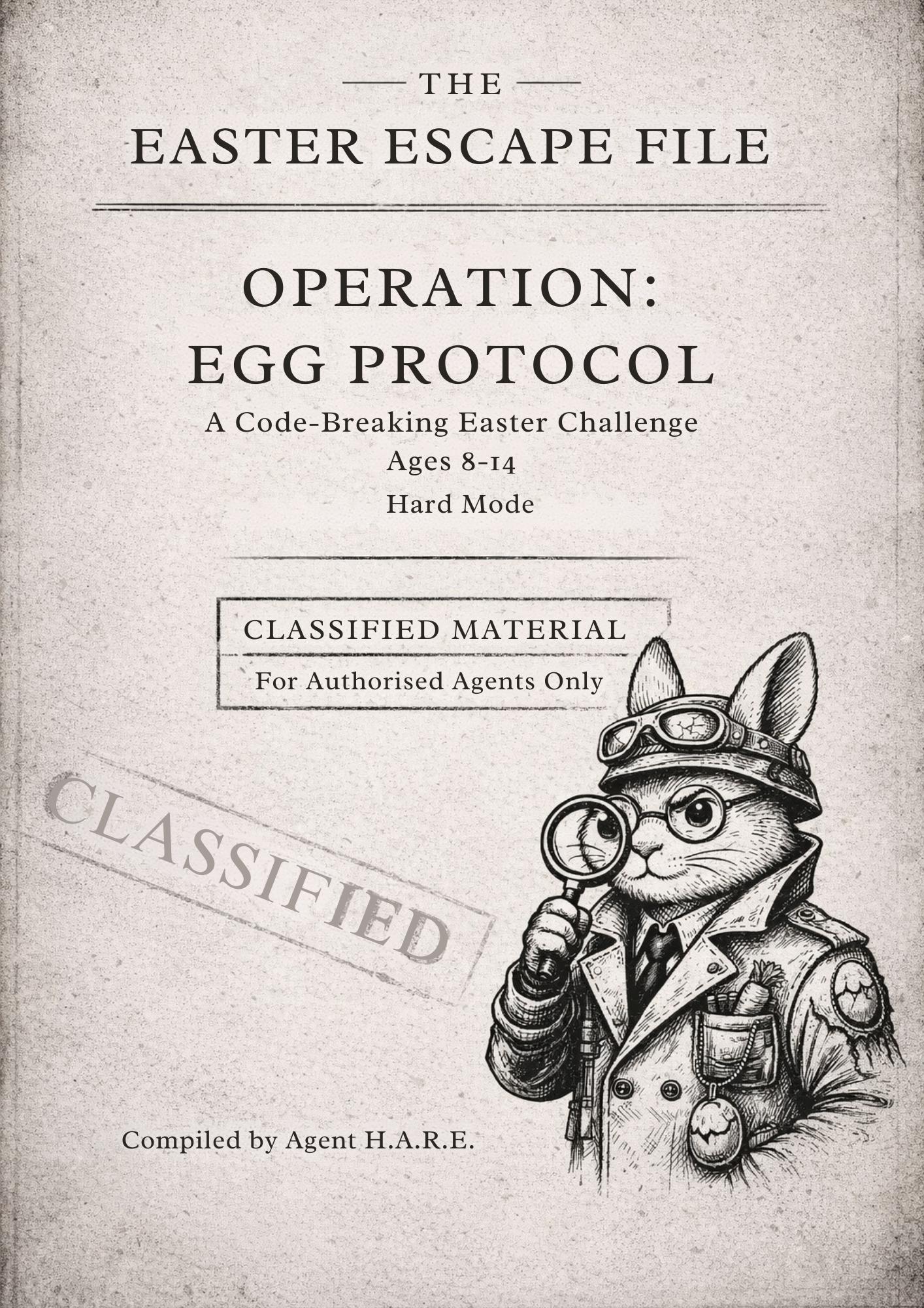 Easter Escape Room Game Code-Breaking Challenge for Ages 8-14 (Digital Download)