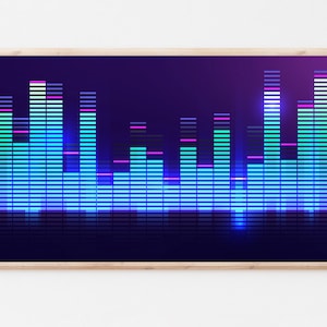 Samsung Frame TV Art, Equalizer, music poster, musician decor, digital download, Samsung Art Tv, Frame TV Art, instant download, audio art