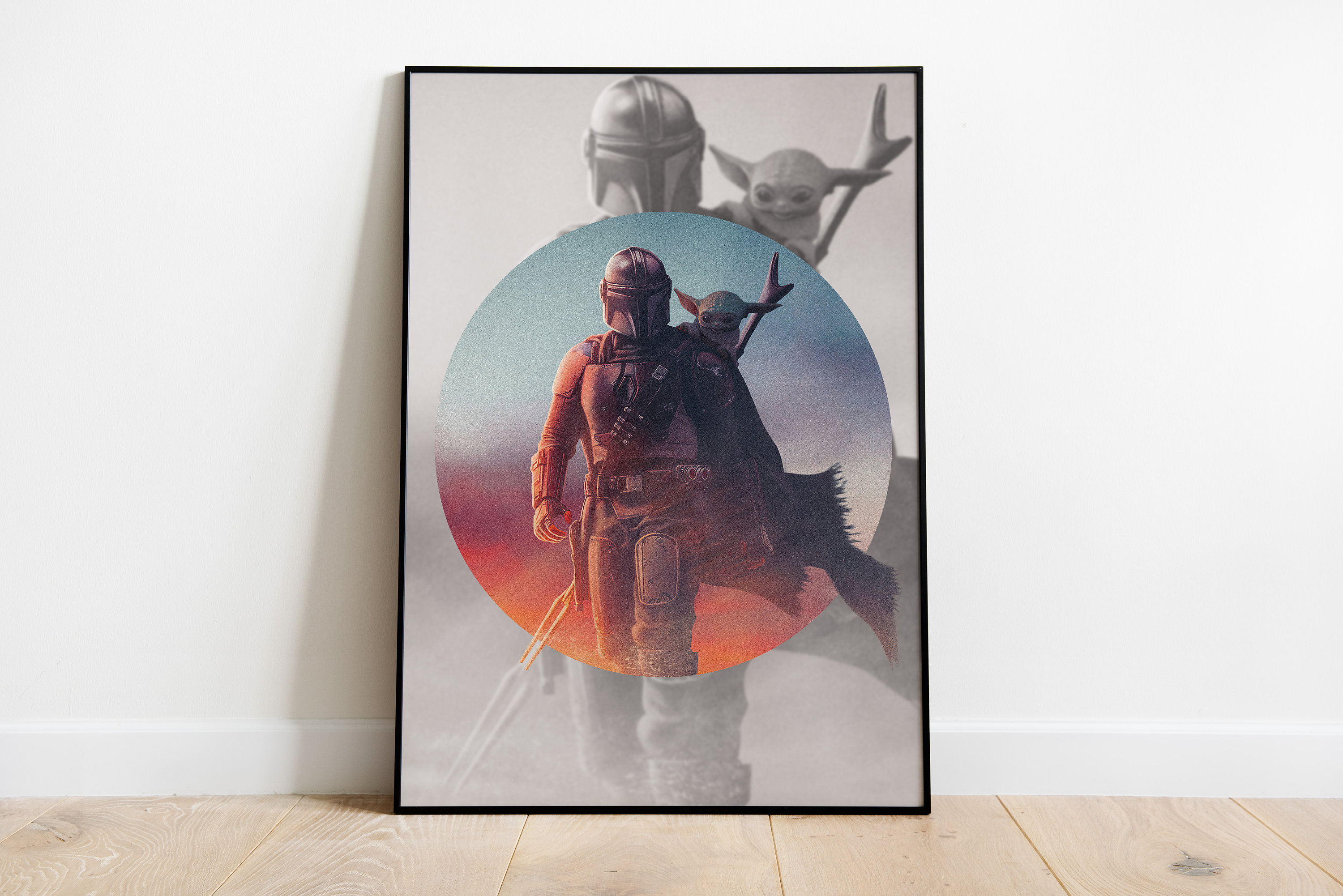 The Mandalorian, Baby Yoda, Digital Print, Movie Poster, Movie Print