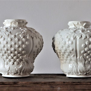 Matte Porcelain Rococo Style Vase, handmade porcelain vases, exquisite Christmas gift, interior décor, interior items, luxury flower vase image 7