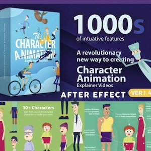 Erstelle atemberaubende Erklärvideos mit dem Character Animation Toolkit | After Effects & Vorschau im Bundle