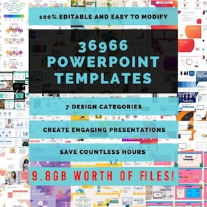 PowerPoint Template Slides 36966 Templates with 7 Designer Categories Compilation. Last Template You Will EVER NEED!!