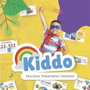 Plantillas educativas divertidas de PowerPoint para niños: dibujos animados lindos, diapositivas animadas/plantilla PPT