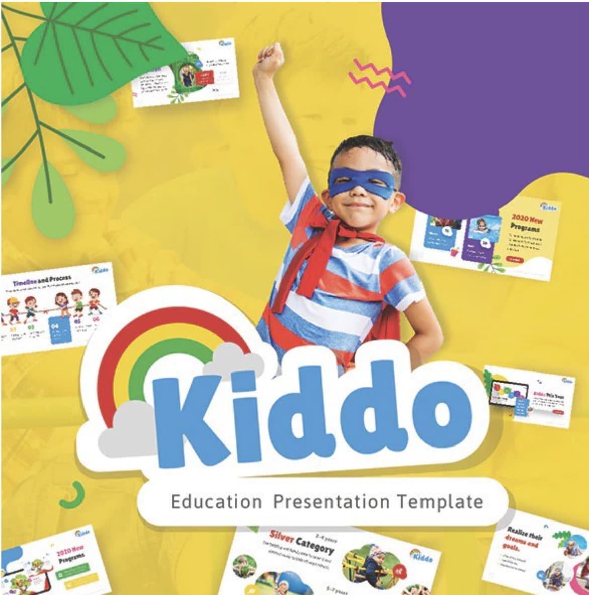 Fun Educational Powerpoint Templates for Kids - Cute Cartoons, Animated ...