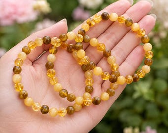 Crystal SOLAR PLEXUS Chakra's Stones, Chakra Stone Set, Tumbled Gift Stones, Spirituality Chakra kit, Chakra Balancing Stones, Solar Plexus