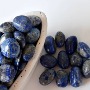 Lapis Lazuli Tumbled Stones, Healing Crystals, Tumbled Stones in pack sizes of 1,2,5, 100 grams and 200 grams