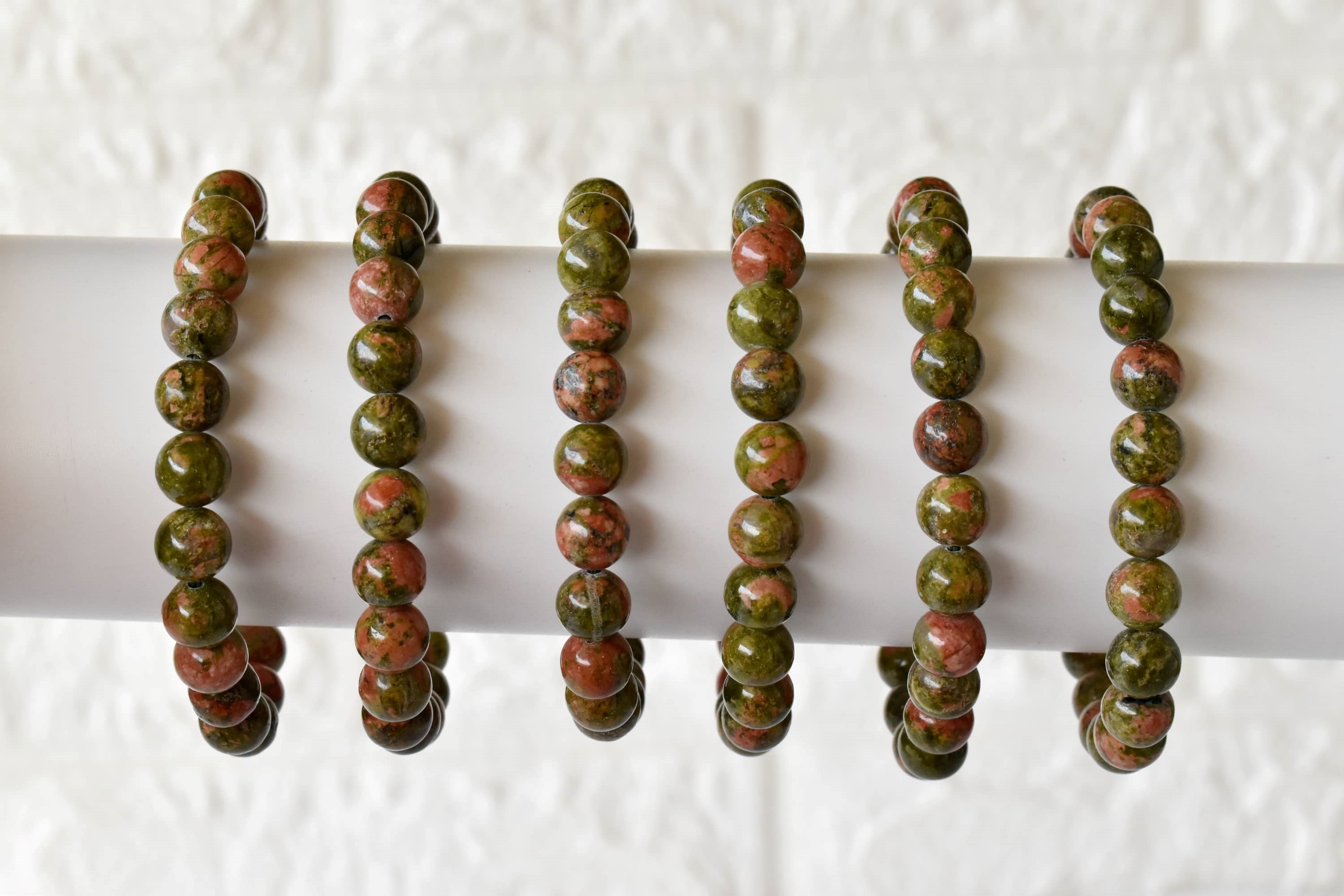 Unakite Bracelet - Etsy