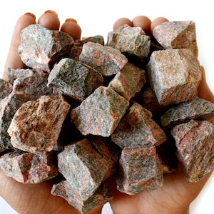 Unakite Rough Natural Stones 1 inch Unakite Raw Stones Natural Crystals