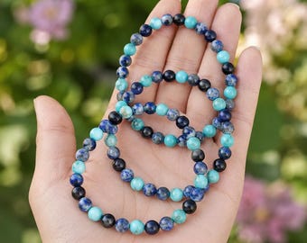 Crystal THROAT Chakra's Stones, Chakra Stone Set, Thorat For Gift, Tumbled Stones, Spirituality Chakra kit, Chakra Balancing Stones, Gems