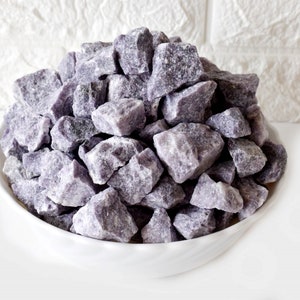 Lepidolite Rough Natural Stones 1 inch Raw Stones Natural Crystals Pack Size of 1,2,5, 100 grams and 200 grams