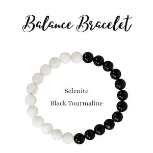 High Quality Balance Bracelet, Yin Yang Bracelet| Balance | Protection| Yin Yang| Grounding| New Beginnings| Healing Crystal Bracelet