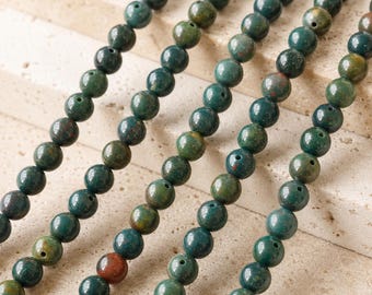 Bloodstone Round Beads, Polished 4mm, 6mm, 8mm, 10mm, 12mm