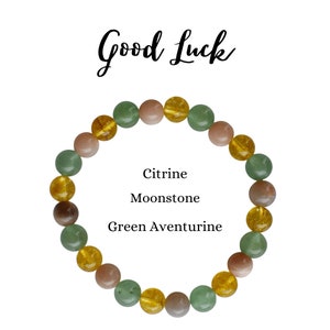 GOOD LUCK Bracelet, Bringing Good Luck Crystal Bracelet,  Inspiration Bracelet, Crystal Healing Bracelet, Good Luck Gifts