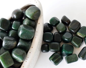 Green Jade Tumbled Stones, Healing Crystals, Tumbled Stones in pack sizes of 1,2,5, 100 grams and 200 grams