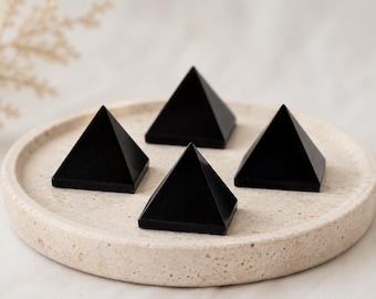 Black Tourmaline Crystal Healing pyramid ~ Black Tourmaline Pyramid For Crystal Grid And Chakra balancing