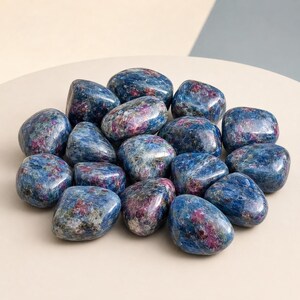 Ruby Kyanite Tumbled Stones A Grade Healing Crystals, Gemstone Natural Tumbled Stones in pack sizes of 1, 2, 3, 5 and 10 Pieces