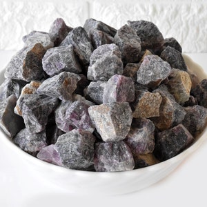 Purple Fluorite Rough Natural Stones 1 inch Raw Stones Natural Crystals Pack Size of 1, 2, 3, 5 and 10 Piece