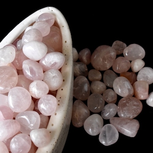 Rose Quartz Tumbled Stones, Healing Crystals, Rose Quartz Tumbled Stones in pack sizes of 1,2,5, 100 grams and 200 grams
