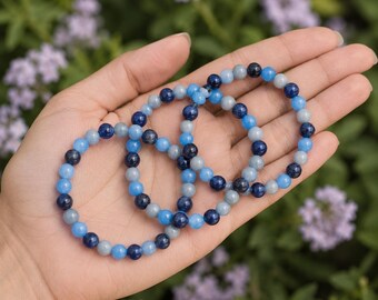 Crystal THIRD EYE Chakra's Stones, Chakra Stone Set, Tumbled Gift Stones, Spirituality Chakra kit, Chakra Balancing Stones,Third Eye Chakra