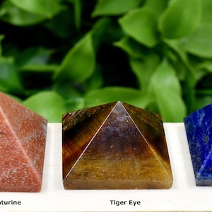 Pick One Mini Crystal Pyramids, Wholesale Bulk Lots Small Gemstone Home ...