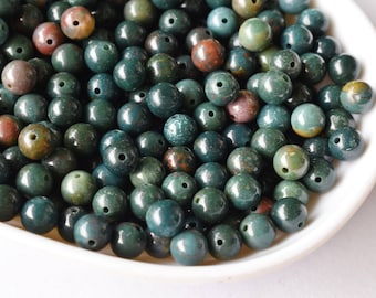 Bloodstone Round Beads, Polished 4mm, 6mm, 8mm, 10mm, 12mm