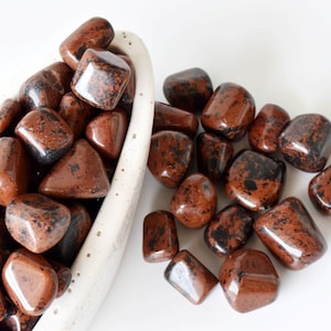 Mahogany Obsidian Tumbled Stones, Healing Crystals Tumbled Stones in pack sizes of 1,2,5, 100 grams and 200 grams