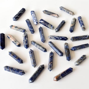 Sodalite Double Terminated Crystal Point Pencil Double Point Pencils