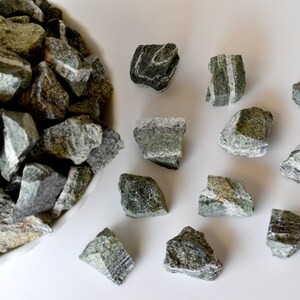 Green Zebra Jasper Rough Natural Stones 1 inch Green Zebra Jasper Raw Stones Natural  Crystals