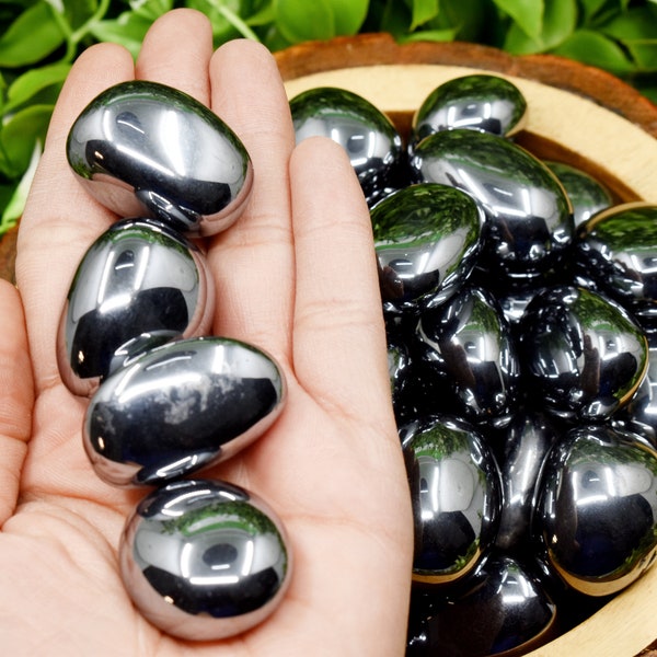 Shungite Elite Tumbled Stones, Healing Crystals Tumbled Stones in pack sizes of 1,2,5,100 grams and 200 grams, Noble Shungite Elite Stones