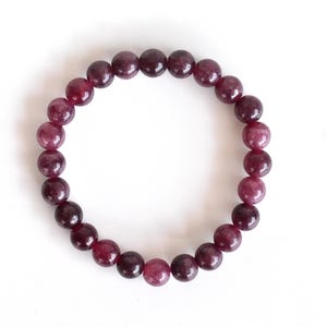 Rosa Turmalin Armband H rund Perlenarmband Heilarmband, handgemachte Stretch Armband 4 mm, 6 mm, 8 mm, 10 mm Spirituelles Perlen Armband