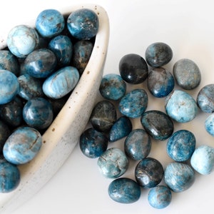 Apatite Tumbled Stones, Apatite Healing Crystals Tumbled Stones  in pack sizes of 1,2,5, 100 grams and 200 grams