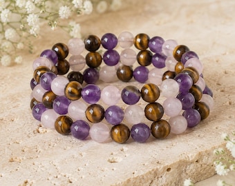 Pulsera ANSIEDAD, Pulsera de cristal de ansiedad calmante, Alivio de la ansiedad, Regalo de cristal de ansiedad, Ansiedad de cristal, Pulsera de cristal