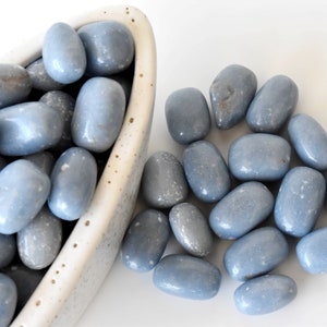 Angelite Tumbled Stones A Grade Angelite Healing Crystals, Tumbled Stones in pack sizes of 1,2,5, 100 grams and 200 grams