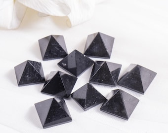 Black Tourmaline Crystal Healing pyramid ~ Black Tourmaline Pyramid For Crystal Grid And Chakra balancing