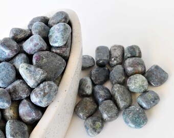 Ruby Kyanite Tumbled Stones A Grade Healing Crystals, Gemstone Natural Tumbled Stones in pack sizes of 1, 2, 3, 5 and 10 Pieces