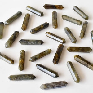 Labradorite Double Terminated Crystal Point Pencil Double Point Pencils